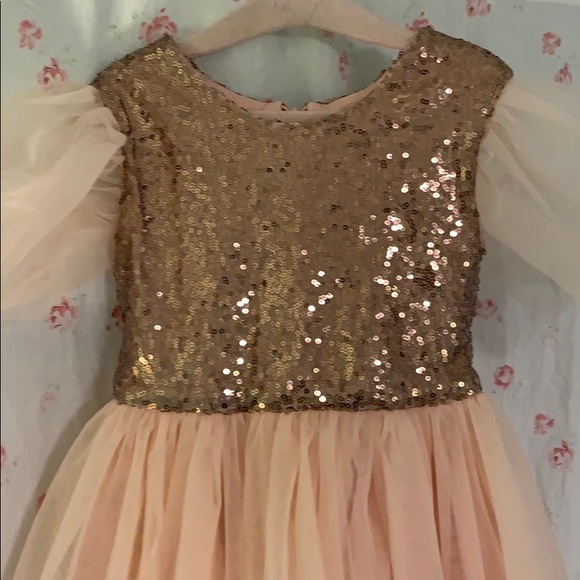 Handmade Formal Sequin Flower Girl Dress - Picture 8 of 11